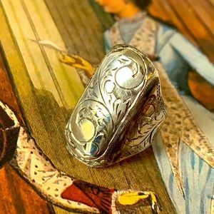 Siam 925 Etched Ring